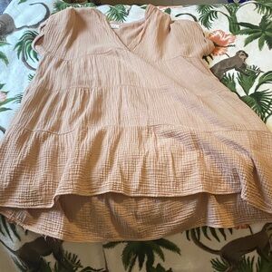 Elegant Peach High Low Dress